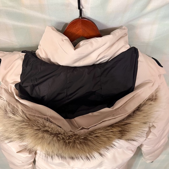 Canada Goose Off-White Long Down Jacket - Picture 8 of 15